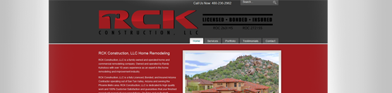 RCK Construction Website