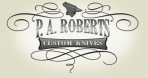 P.A. Roberts Custom Knives Logo Sample