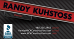 RCK Construction Business Card Front